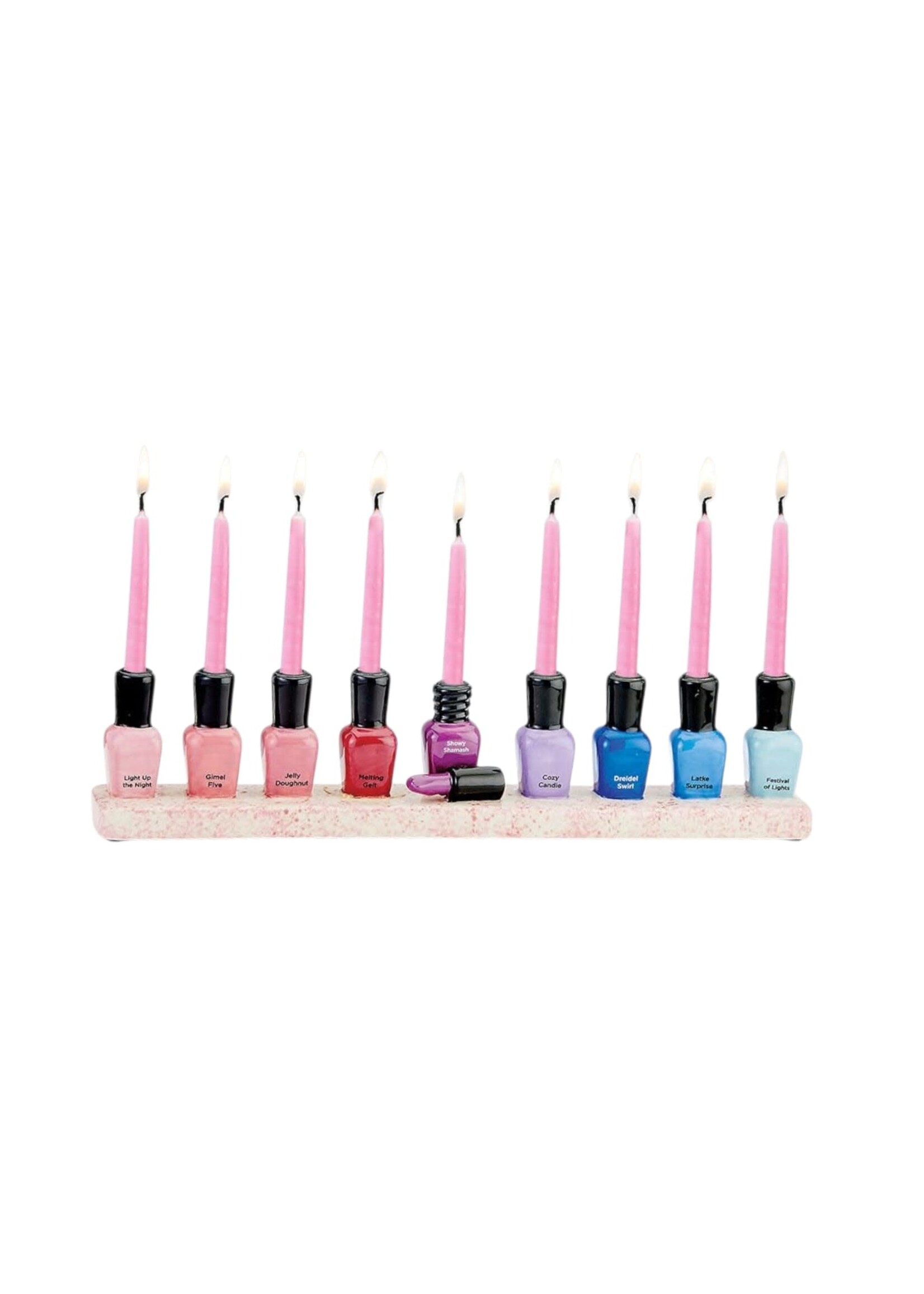 MENORAH RAINBOW COLORS NAIL POLISH BOTTLES