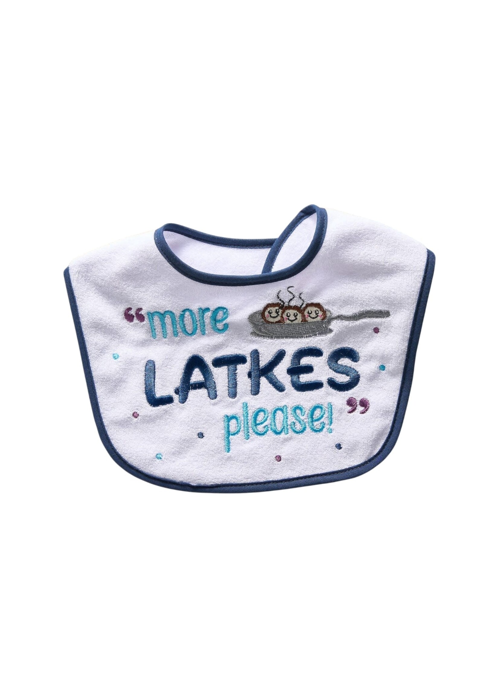 CHANUKAH BIB ''MORE LATKES PLEASE"