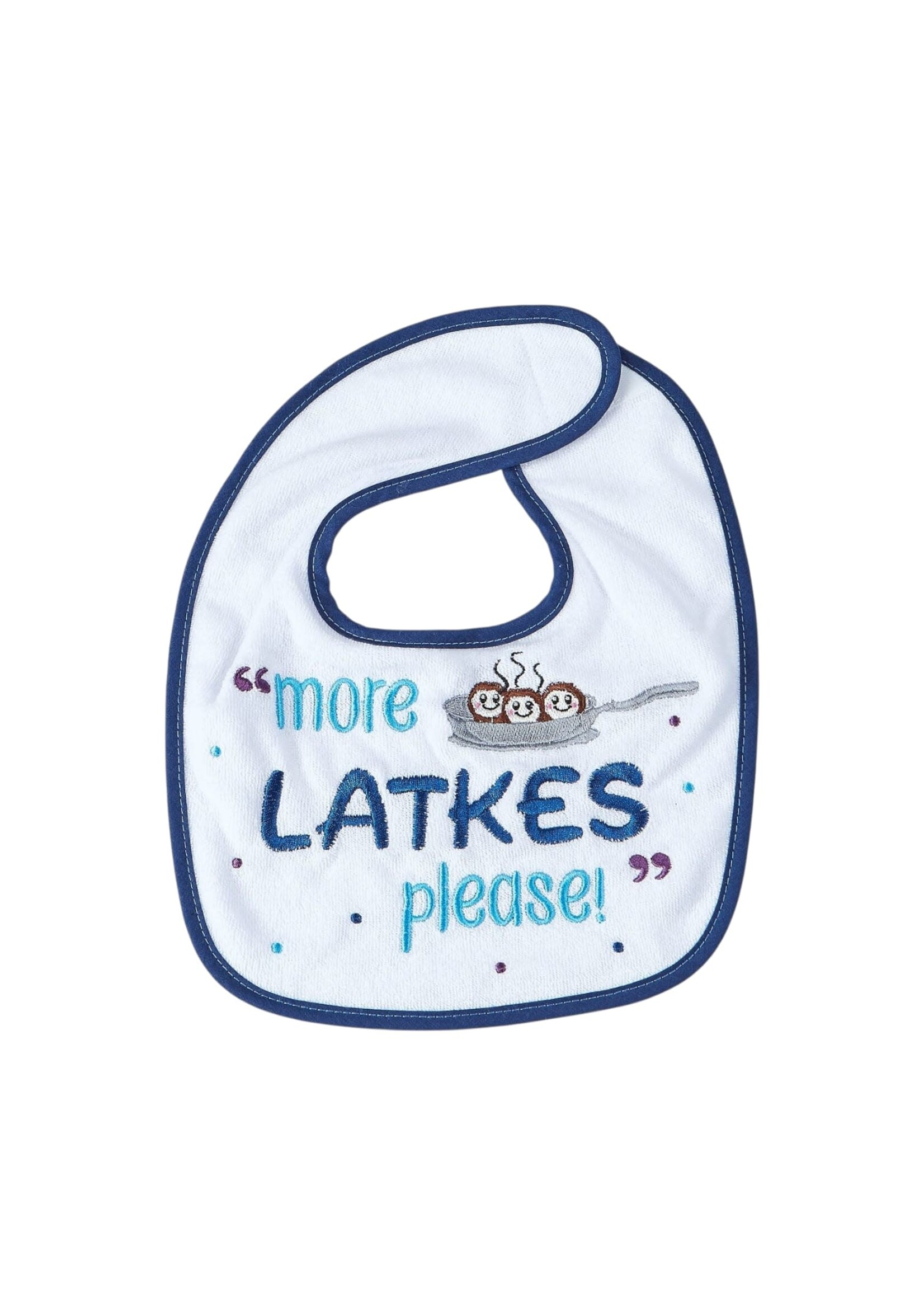 CHANUKAH BIB ''MORE LATKES PLEASE"