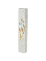 MEZUZAH CONCRETE LOOK GOLD SHIN 12 CM