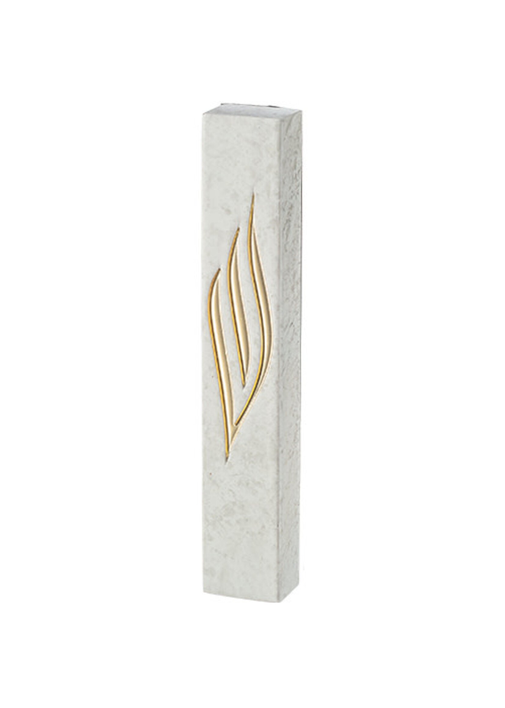 MEZUZAH CONCRETE LOOK GOLD SHIN 12 CM