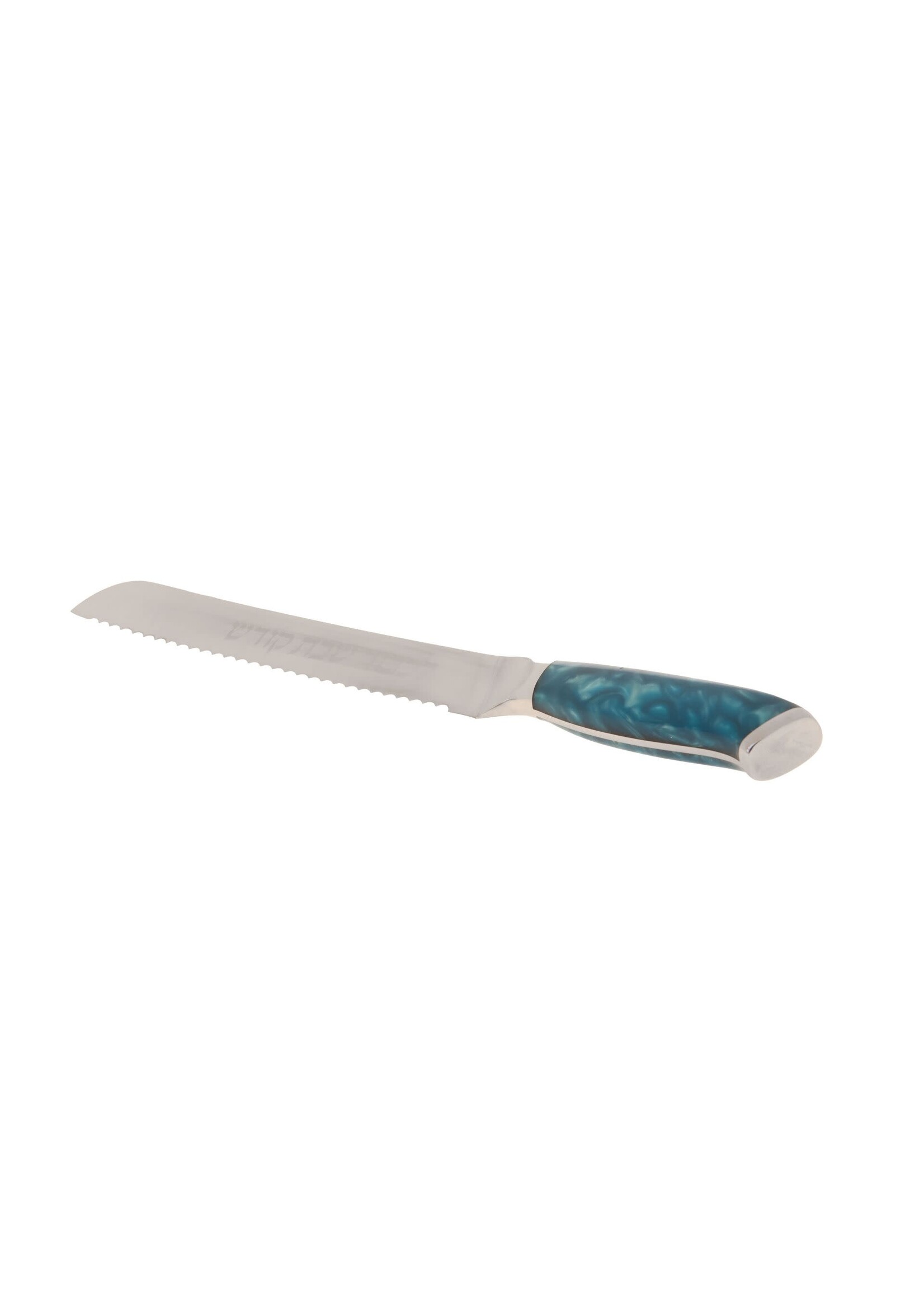CHALLAH  KNIFE BLUE RESIN SWIRL
