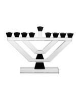 MENORAH CRYSTAL CLEAR & BLACK LARGE