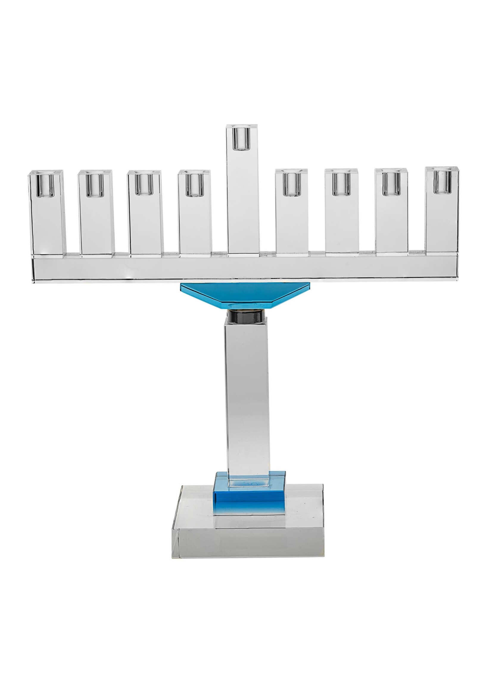 MENORAH CRYSTAL LIGHT BLUE BLOCKS