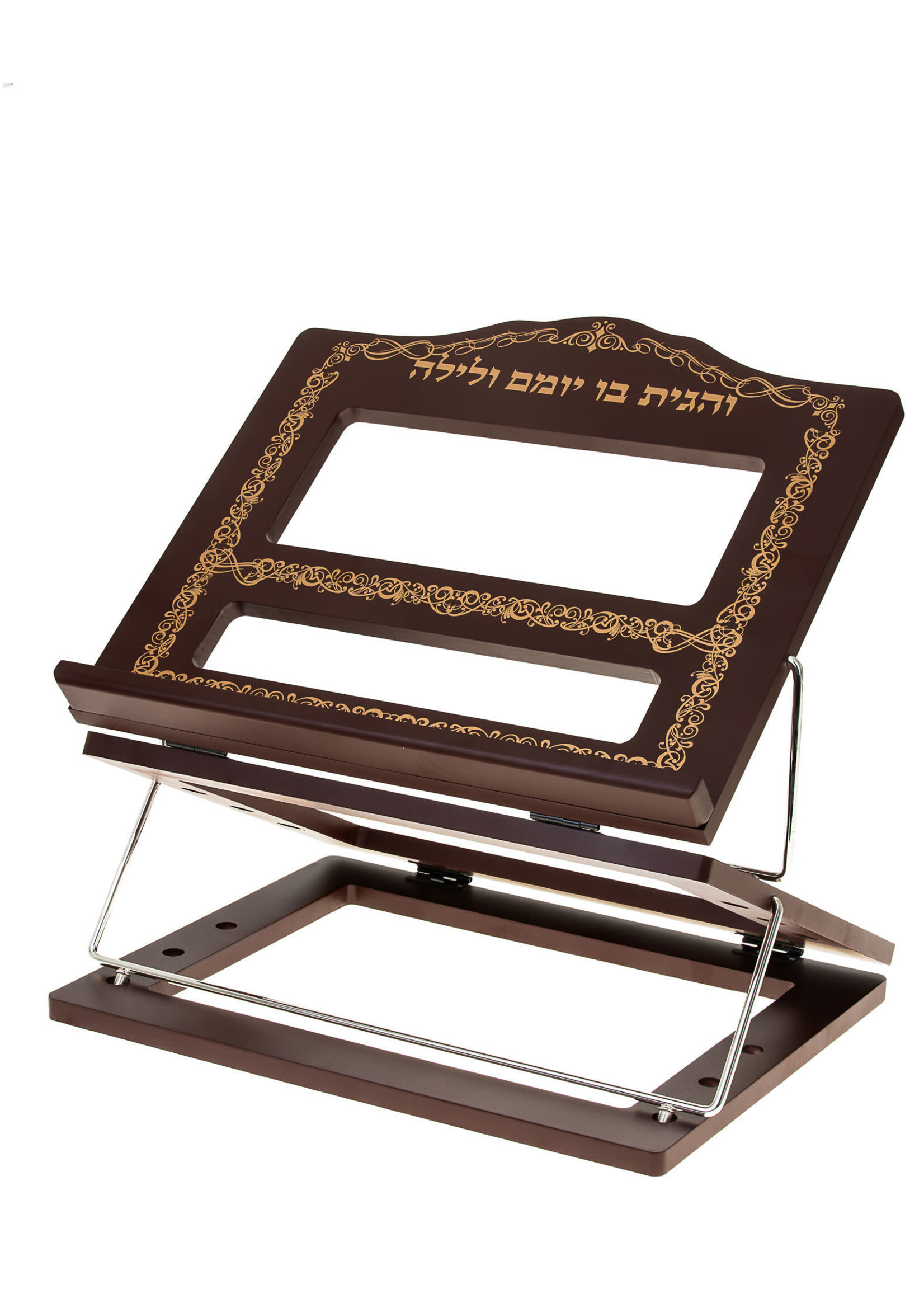 SHTENDER  EXTENDABLE WOOD & GOLD PAINTED BORDER