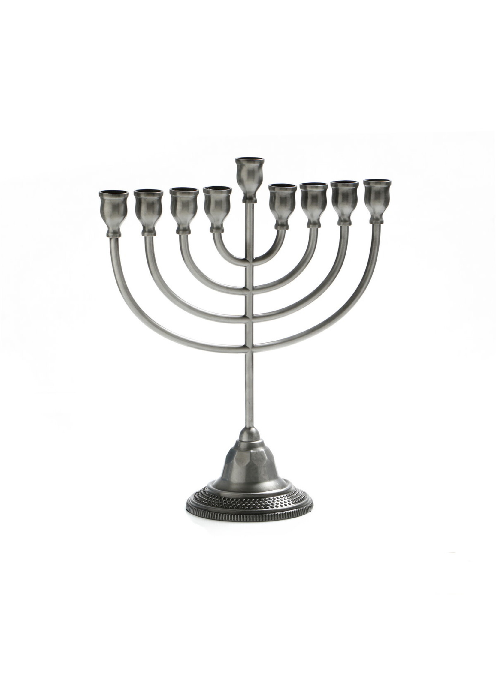 MENORAH CLASSIC PEWTER FINISH 13.5"