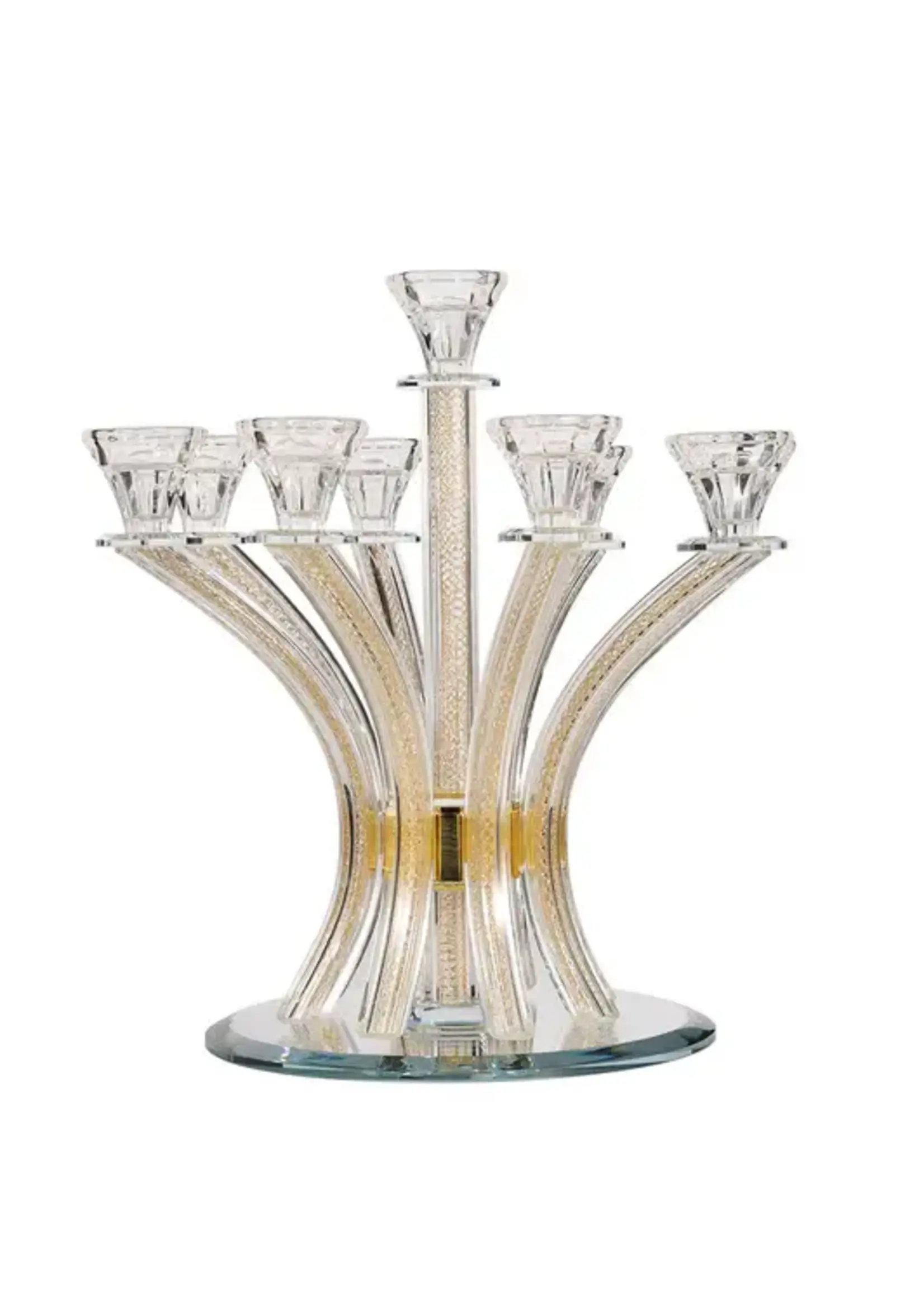 CANDELABRA GOLD MESH 9 BRANCHES