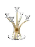 CANDELABRA GOLD MESH 5 BRANCHES