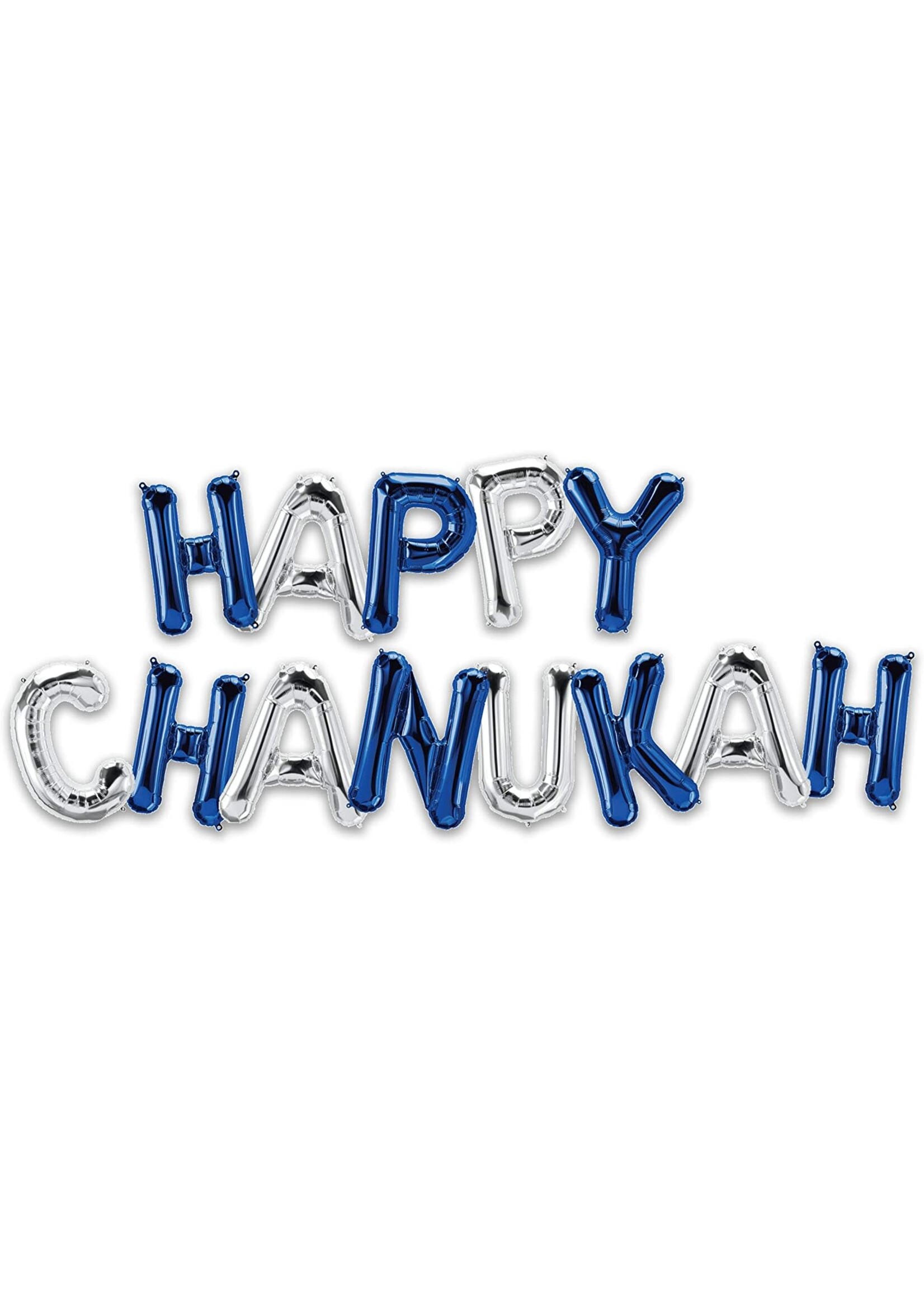 HAPPY CHANUKAH LETTER BALLONS