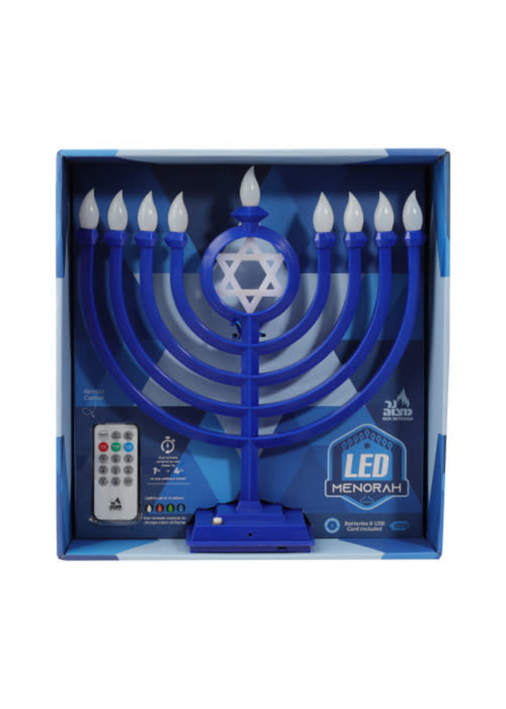 LED MENORAH CLASSIC-BLUE