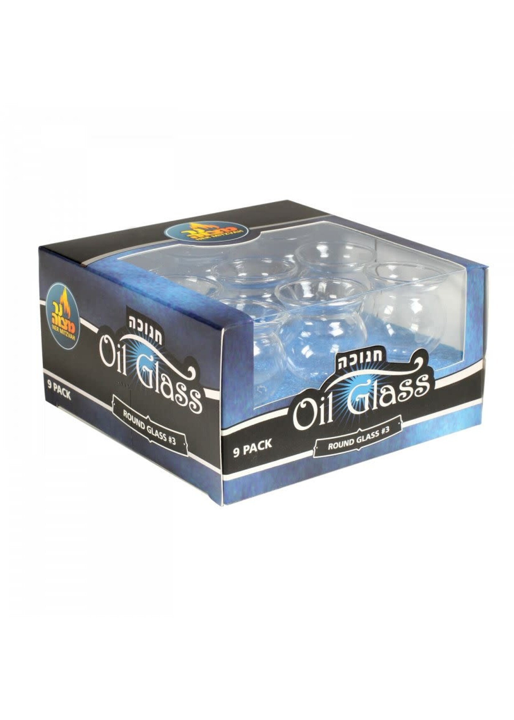 OIL GLASS ROUND 9 PCS.  #4