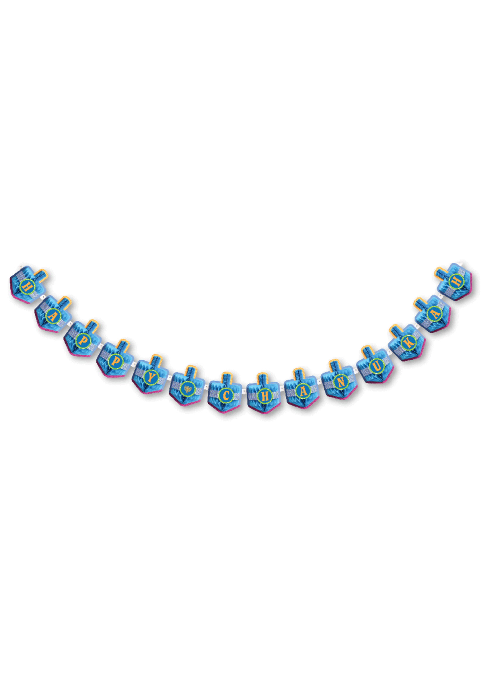 CHANUKAH BANNER HONEY COMB