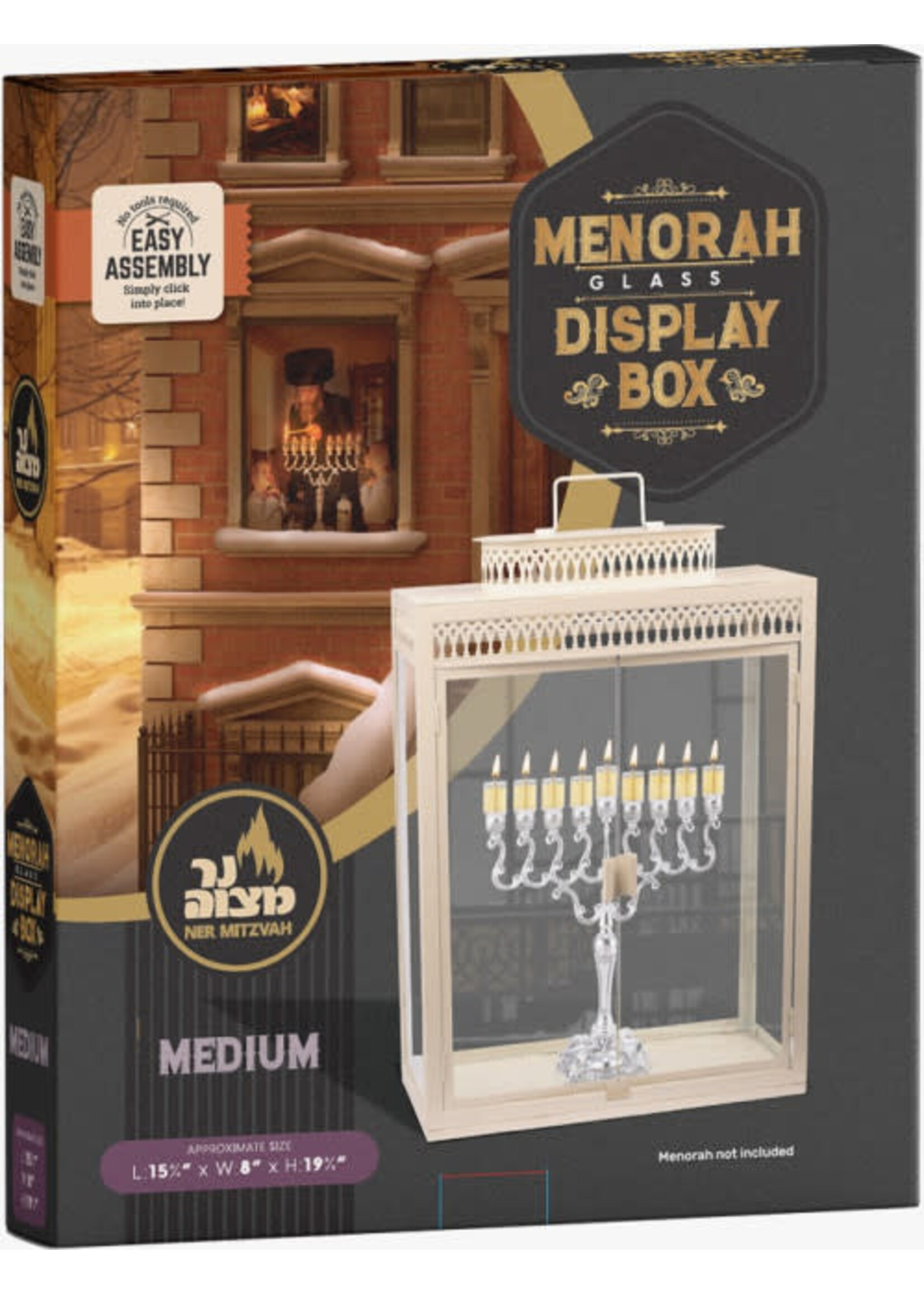 OUTDOOR BOX FOR MENORAH 15"L x 8"W x 19.5"H