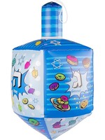 INFLATABLE DREIDEL - BLUE WHITE