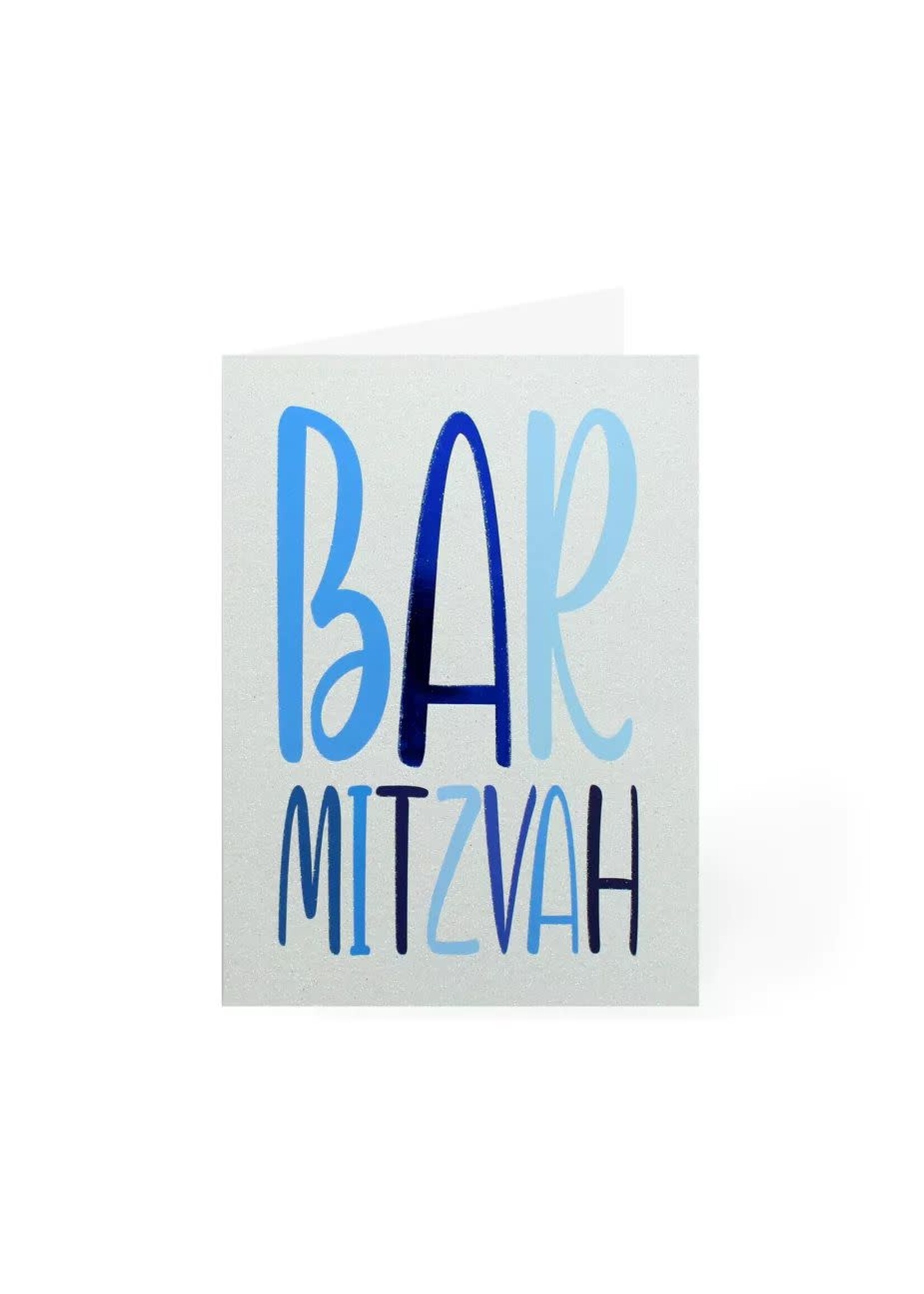 BAR MITZAH BLUE GREETING CARD