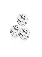 CHANUKAH DREIDEL CONFETTI BALLOONS - 5 PACK