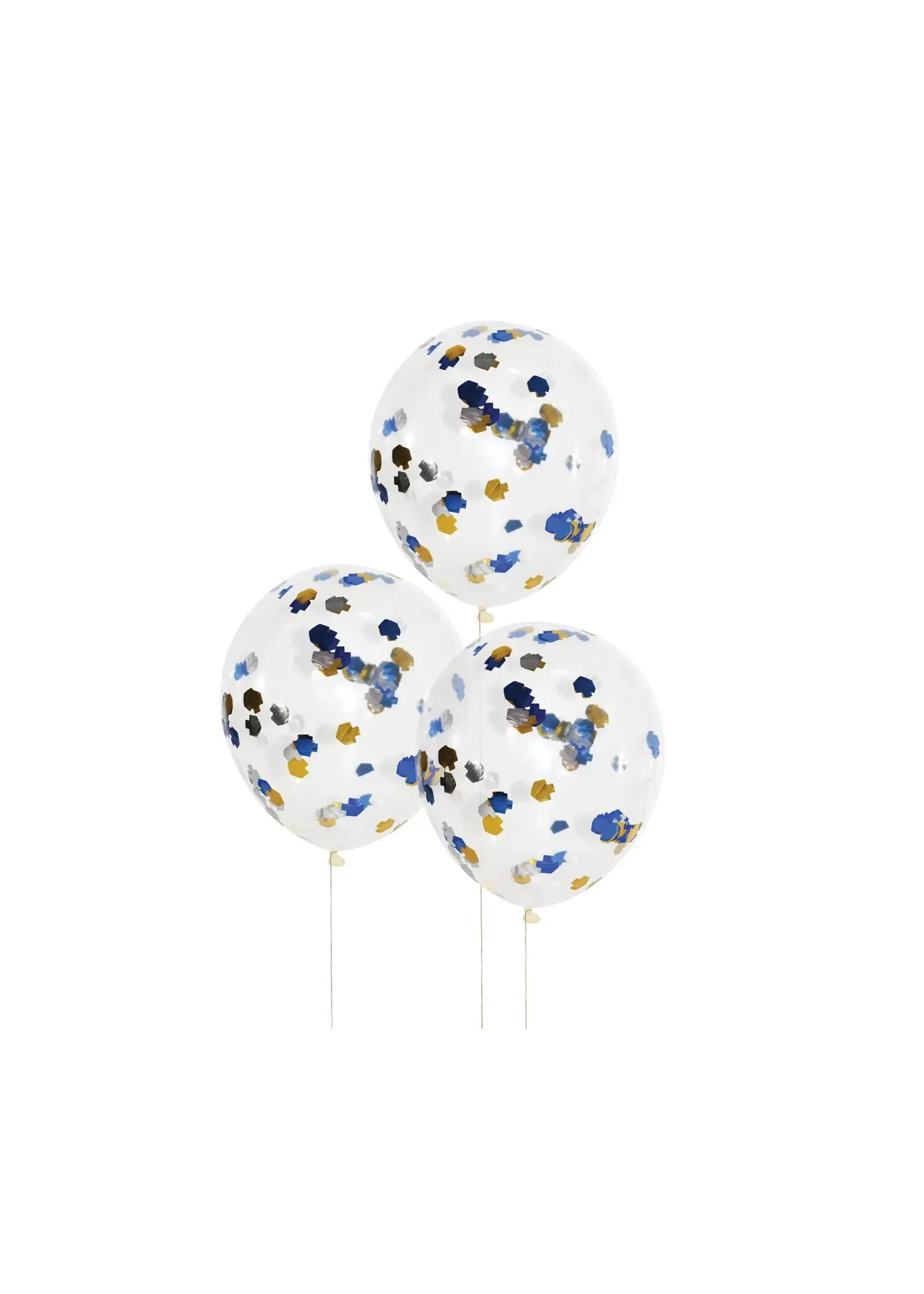 CHANUKAH DREIDEL CONFETTI BALLOONS - 5 PACK