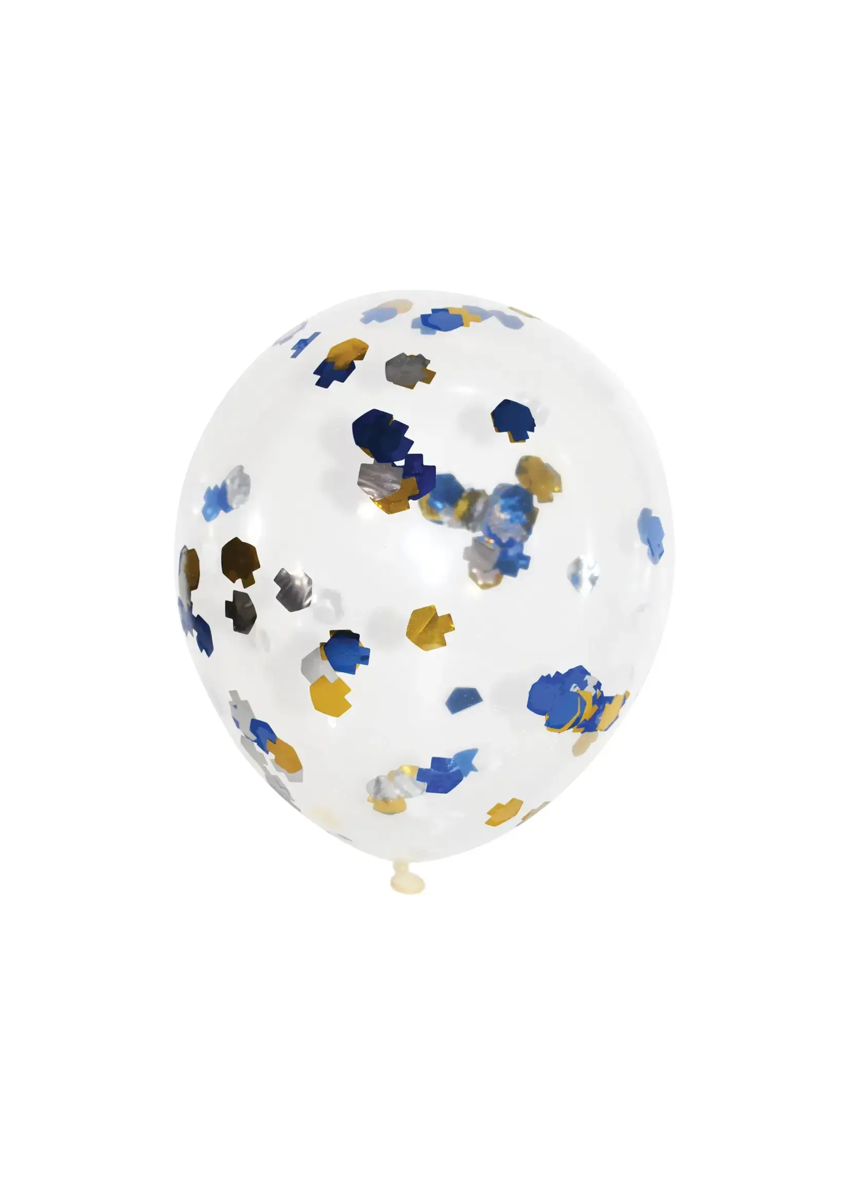 CHANUKAH DREIDEL CONFETTI BALLOONS - 5 PACK