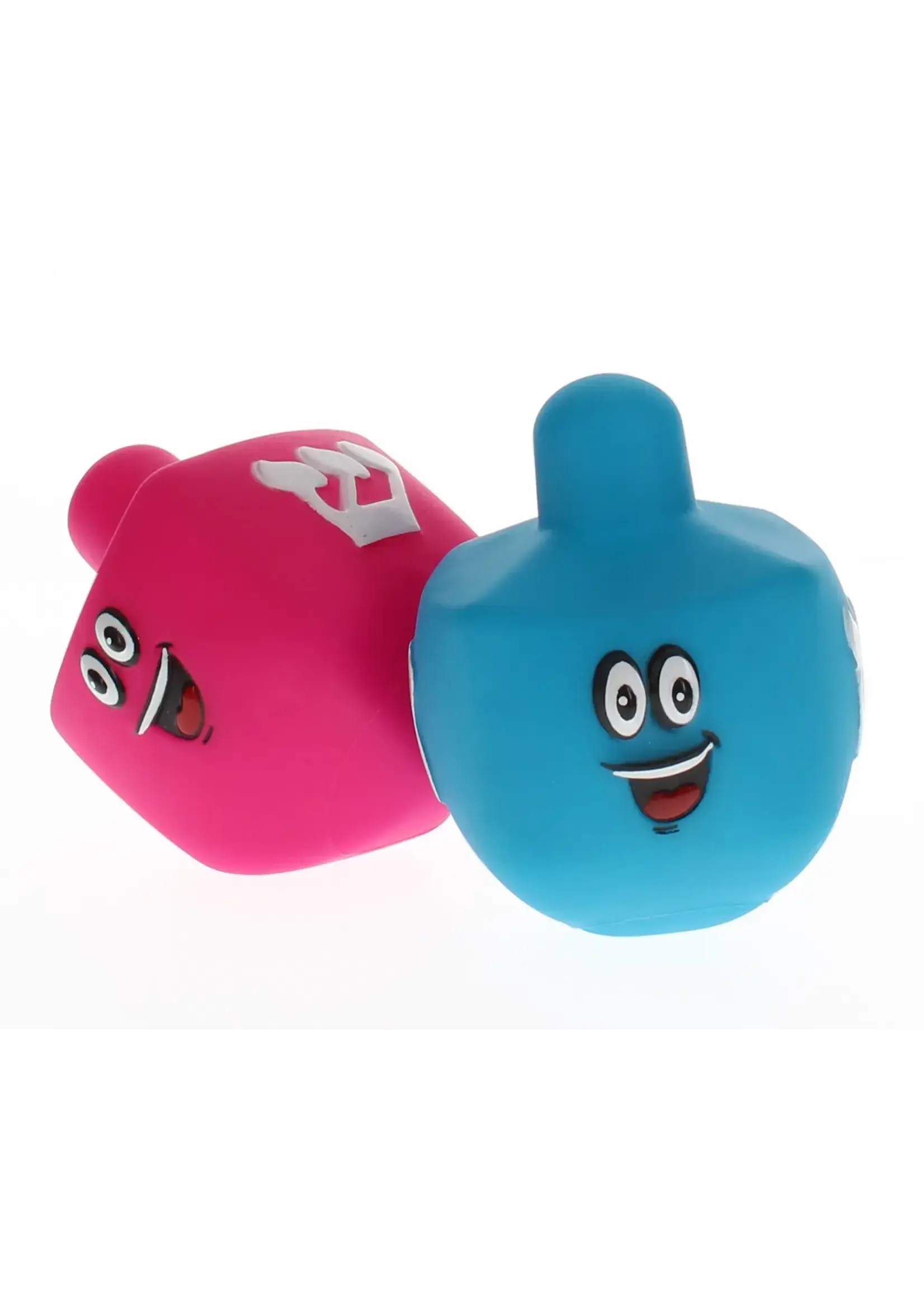 CHANUKAH  SQUEAKY DREIDEL BLUE OR PINK
