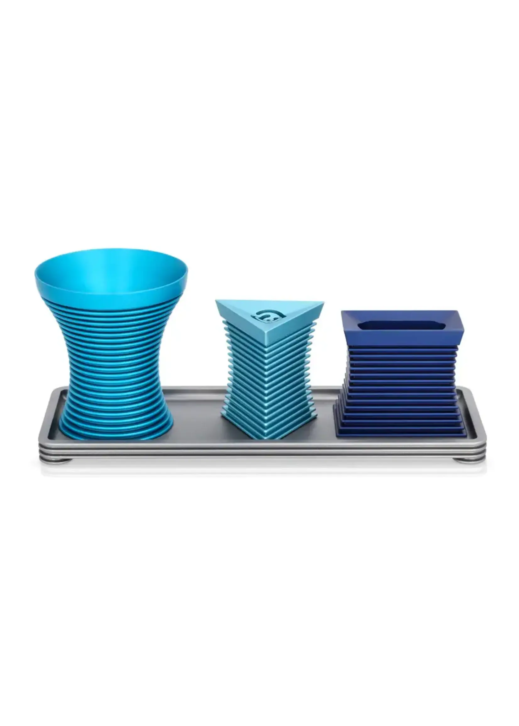 HAVDALAH SET GROOVED SHADES OF BLUE