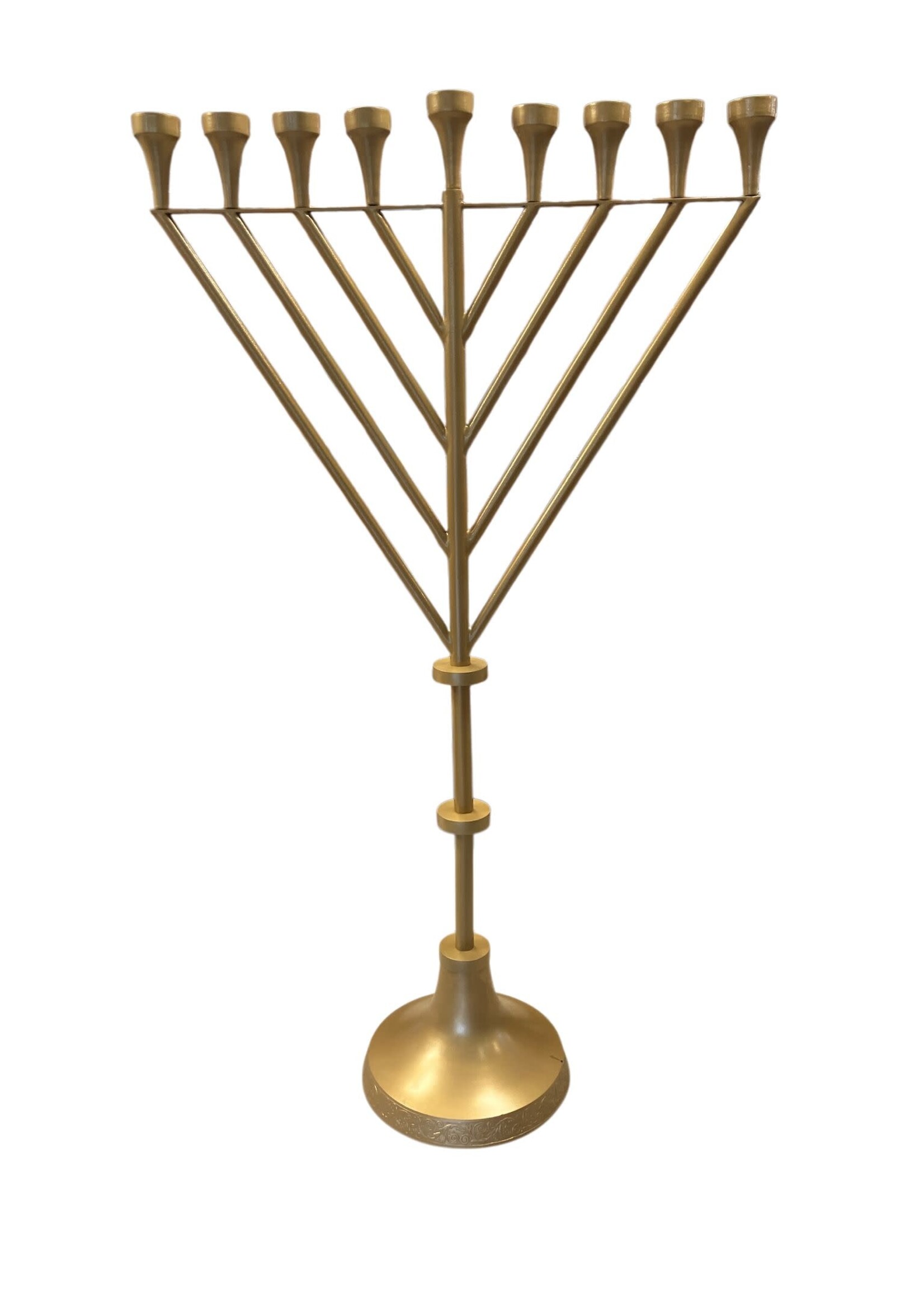 MENORAH RAMBAM GOLD - 6 FEET TALL