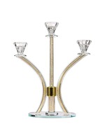 CANDELABRA GOLD MESH 3 BRANCHES