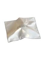 CHALLAH COVER WHITE CORDUROY BLACK "SHABBAT" EMBROIDERY