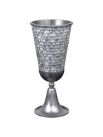 KIDDUSH CUP LASER CUT WHITE  BLESSING