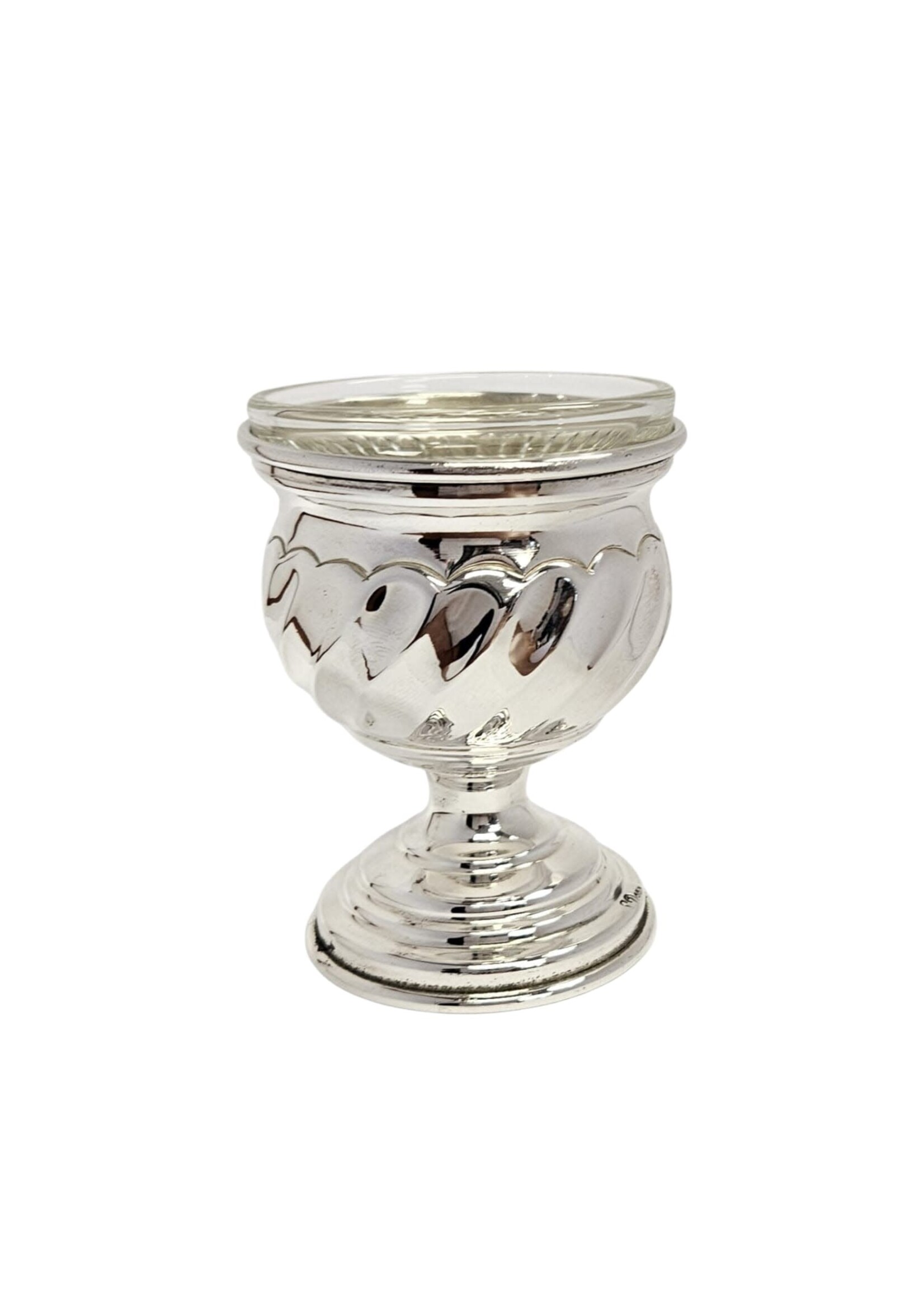 SALT DISH SILVER DIPPED WAVES