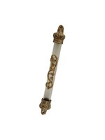 MEZUZAH TUBE WITH GOLD CROWN - 12CM