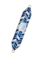 MEZUZAH  GEOMETRIC BLUE