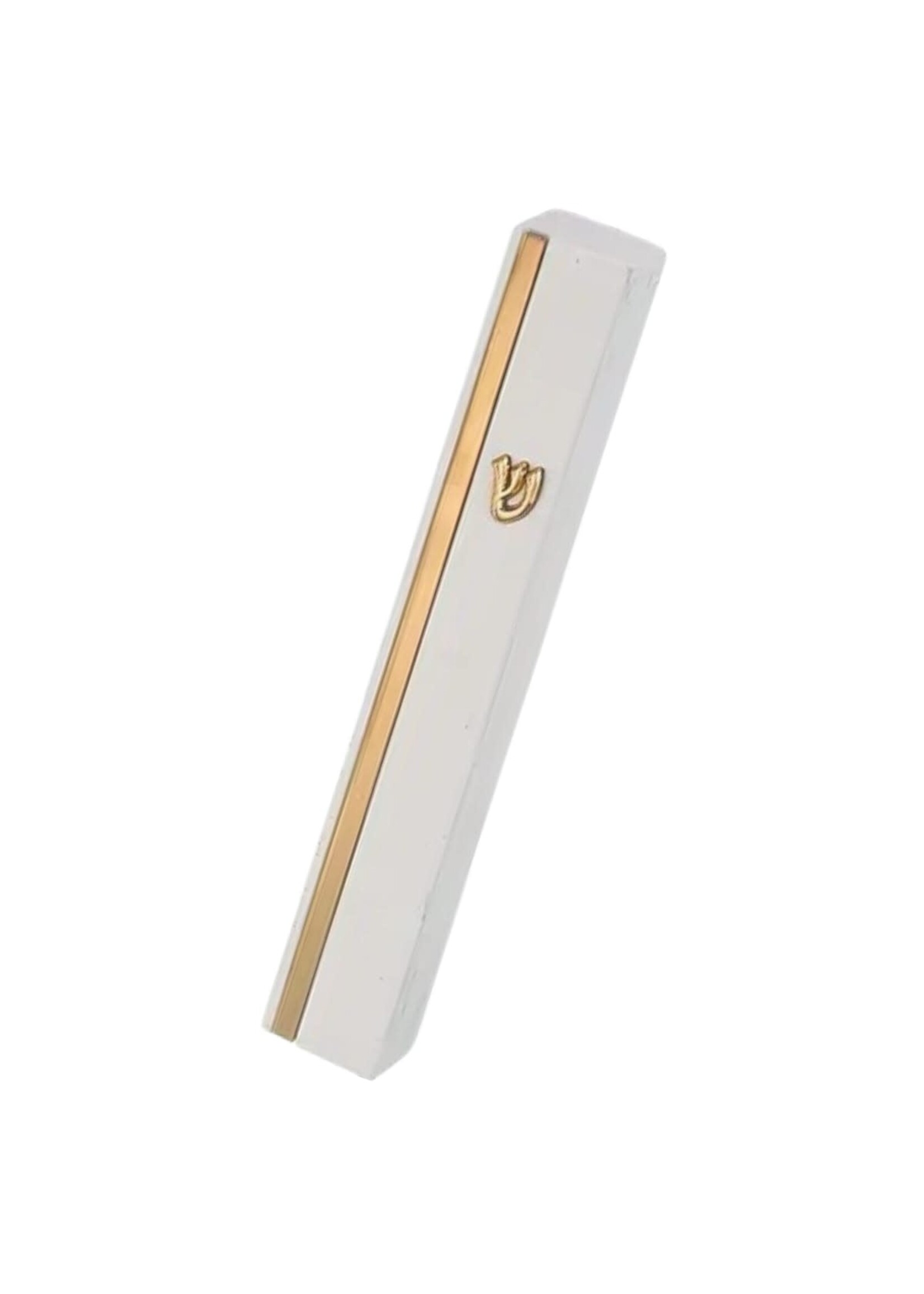MEZUZAH RESIN WHITE GOLD 20 CM
