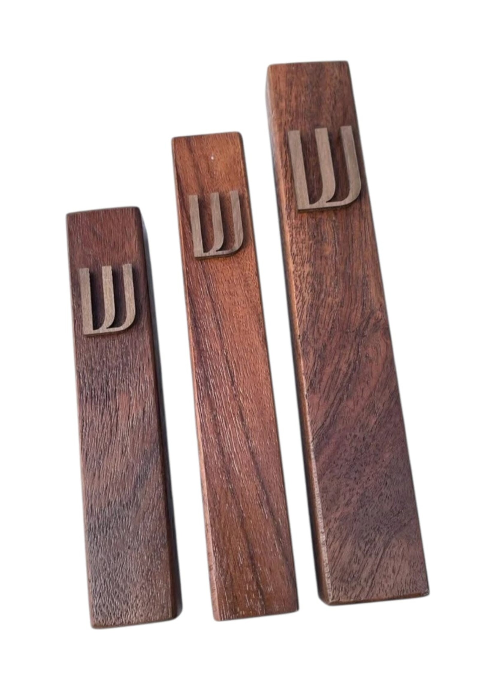 MEZUZAH WALNUT WOOD 10 CM