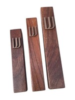 MEZUZAH WALNUT WOOD 12 CM