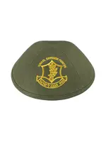 KIPPAH IDF GREEN LINEN