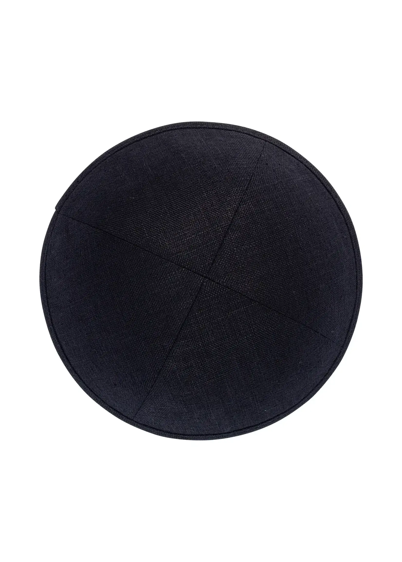 KIPPAH FLAT KNIT BLACK #18