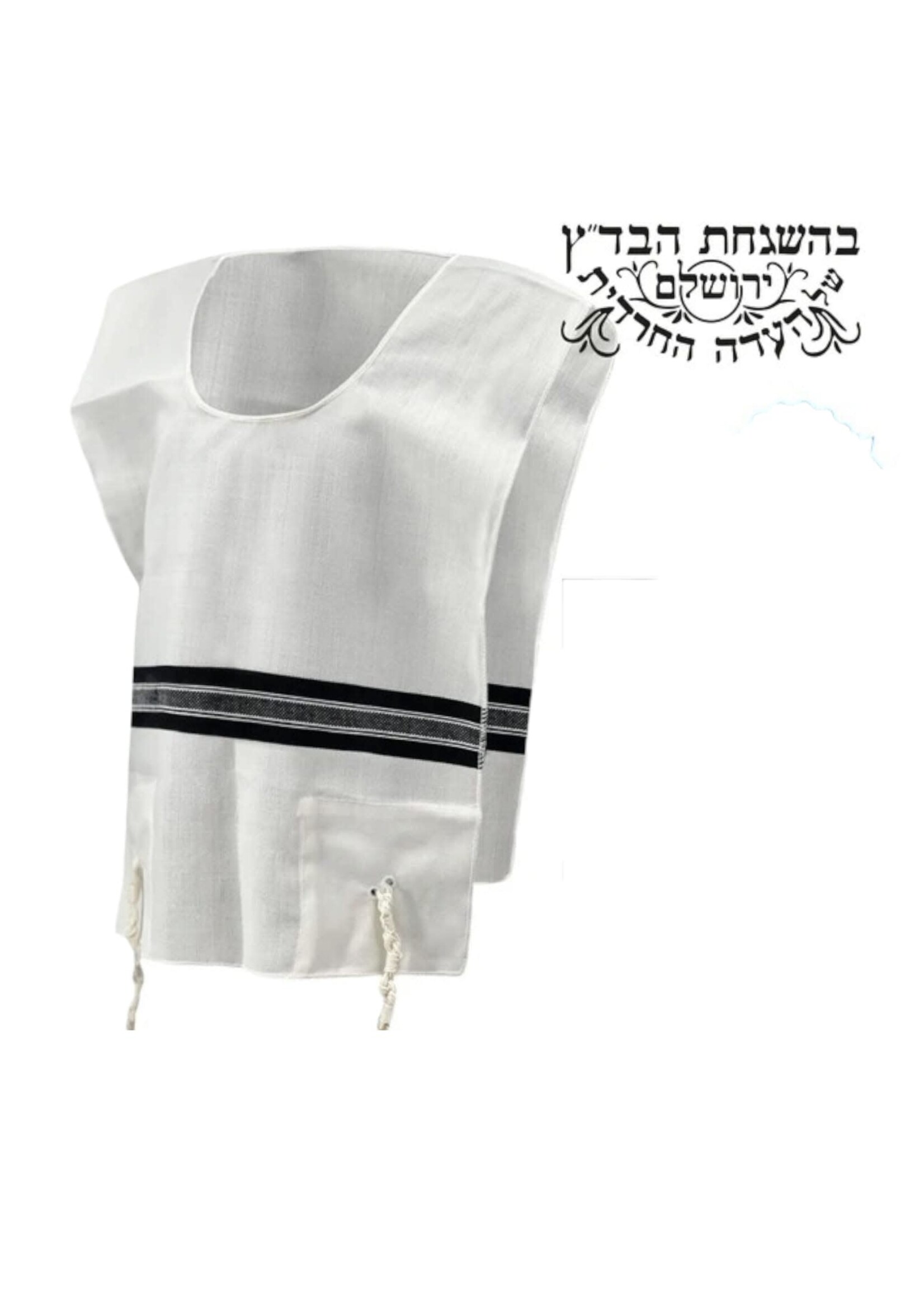 MMJ WOOL TZITZIS CHABAD ROUND NECK ADULTS