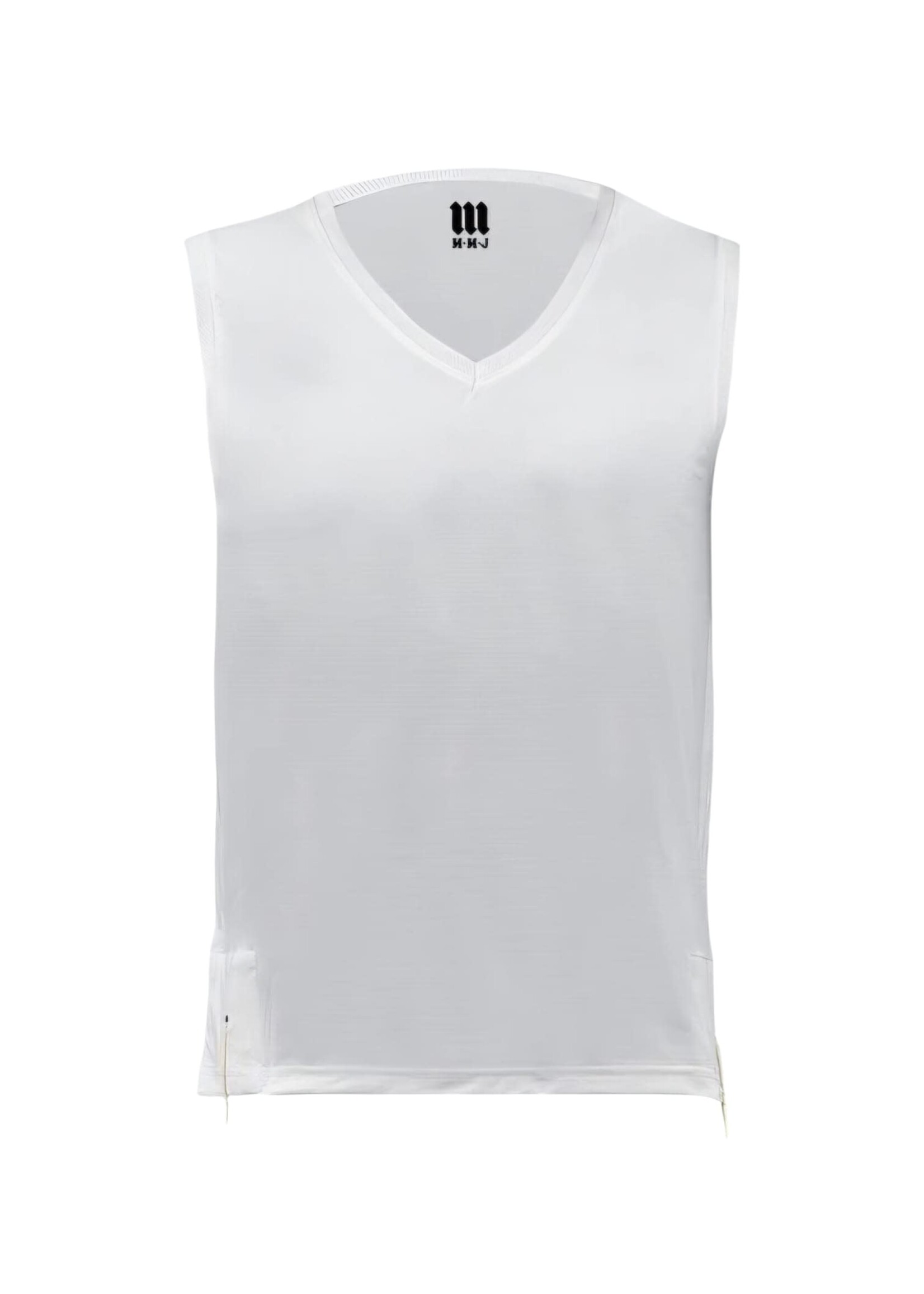 MMJ TZITZIS DRI-FIT TANK TOP ASHKENAZ ROUND NECK ADULT WHITE