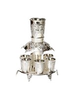 WINE FOUNTAIN GRAPES SILVER PLATE 6 CUP