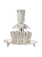 WINE FOUNTAIN FILIGREE SILVER PLATE 8 CUP
