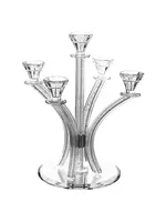 CANDELABRA SILVER MESH 5 BRANCHES