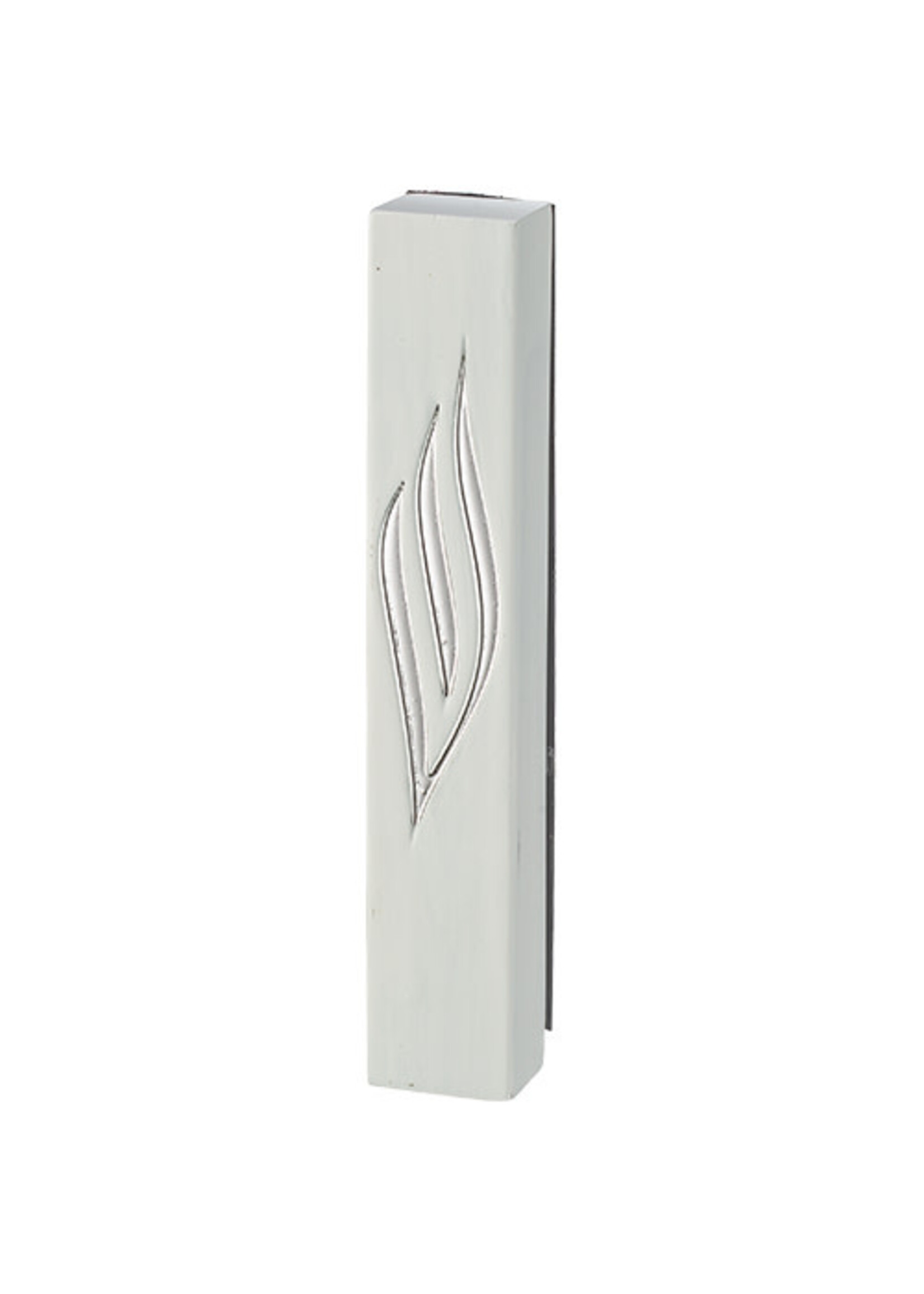 MEZUZAH WHITE POLYRESIN SILVER SHIN 20 CM