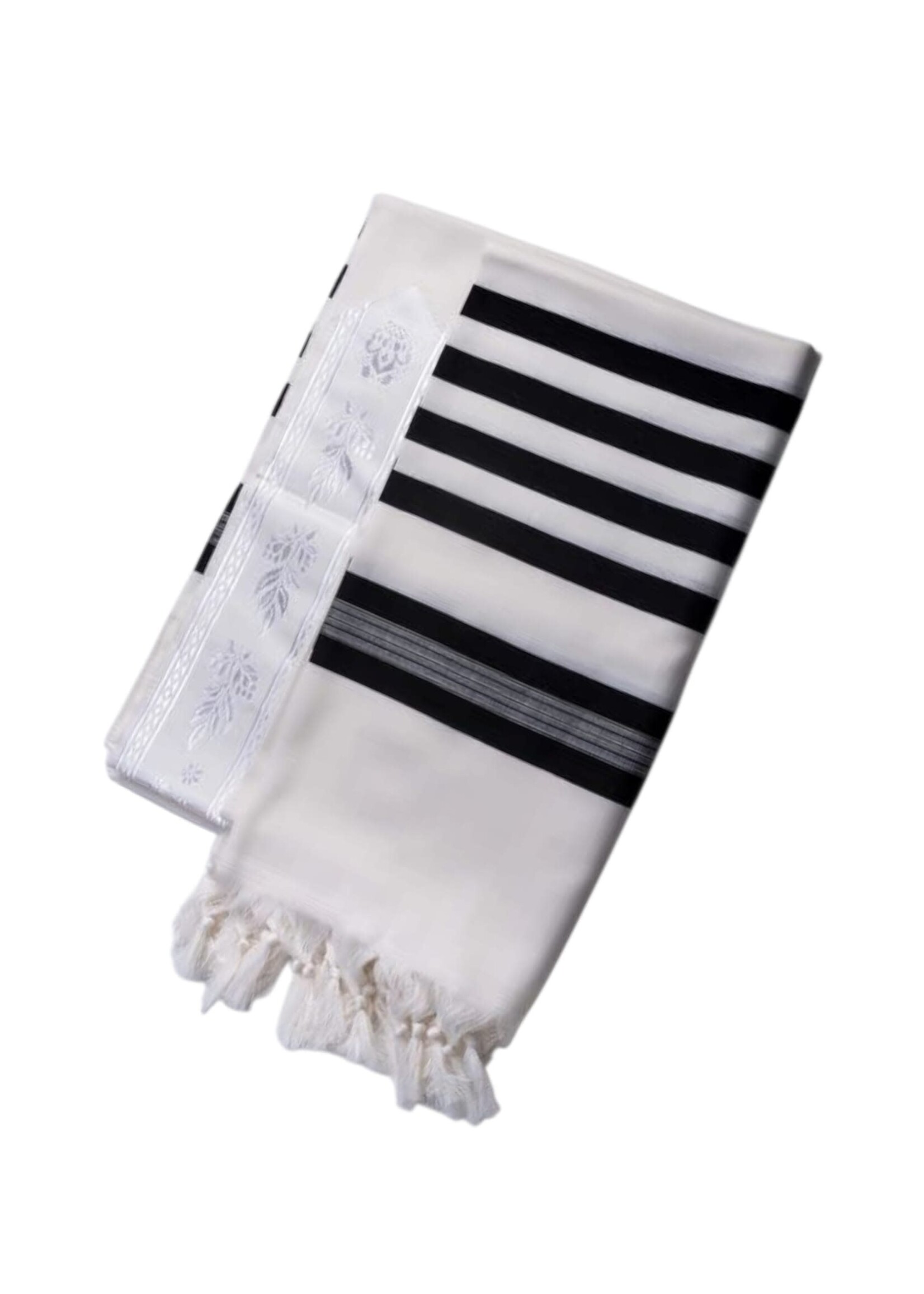 TALLIS WOOL ASHKENAZ LIGHTWEIGHT BLACK TURKISH STYLE