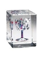 WEDDING GLASS LUCITE RECTANGLE 5.75" X 3.75" X 3.75"