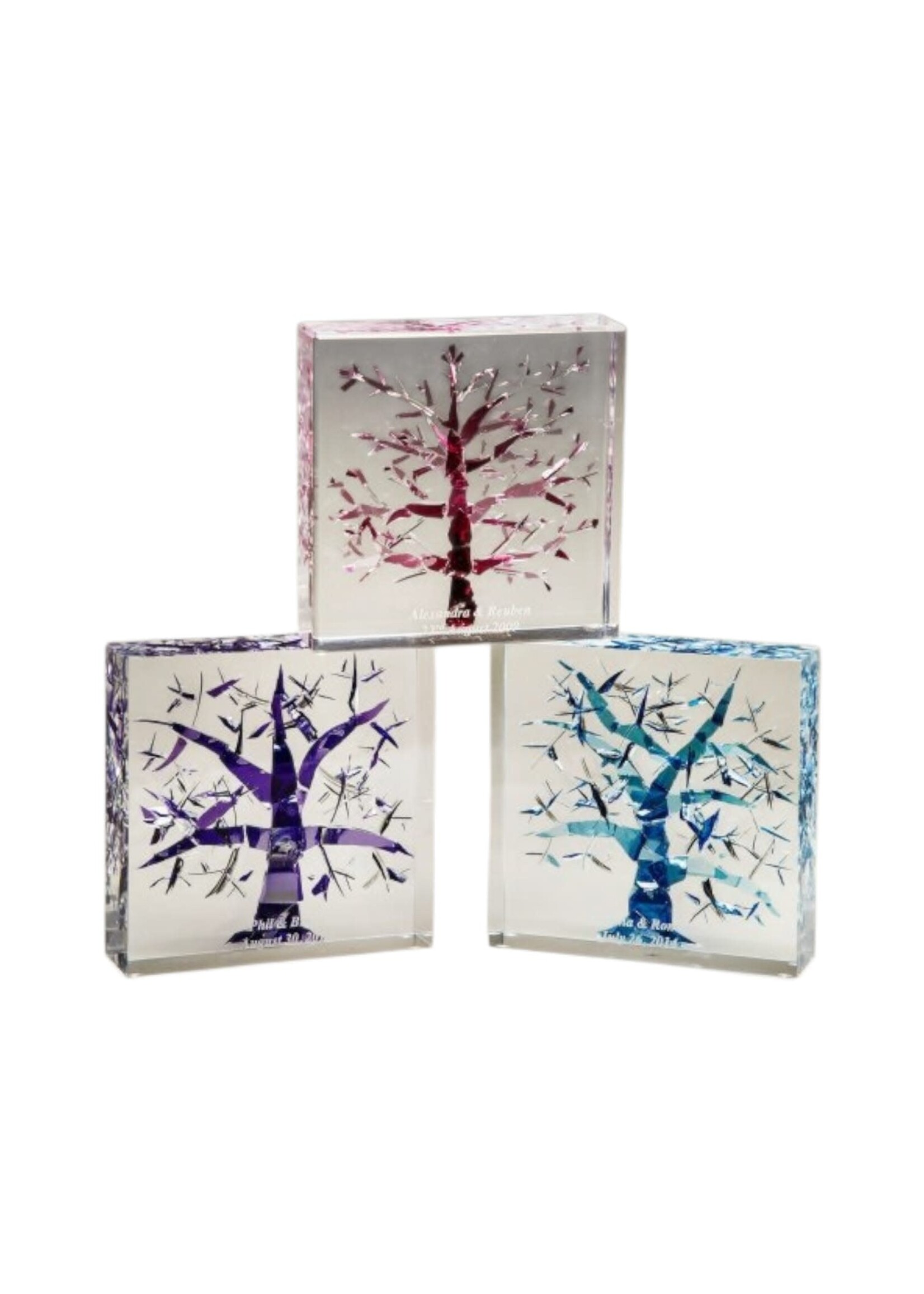 WEDDING GLASS LUCITE TREE OF LIFE