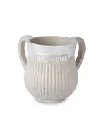 WASH CUP SPECKLED CEMENT  "NETILAT YADAYIM" POLYRESIN