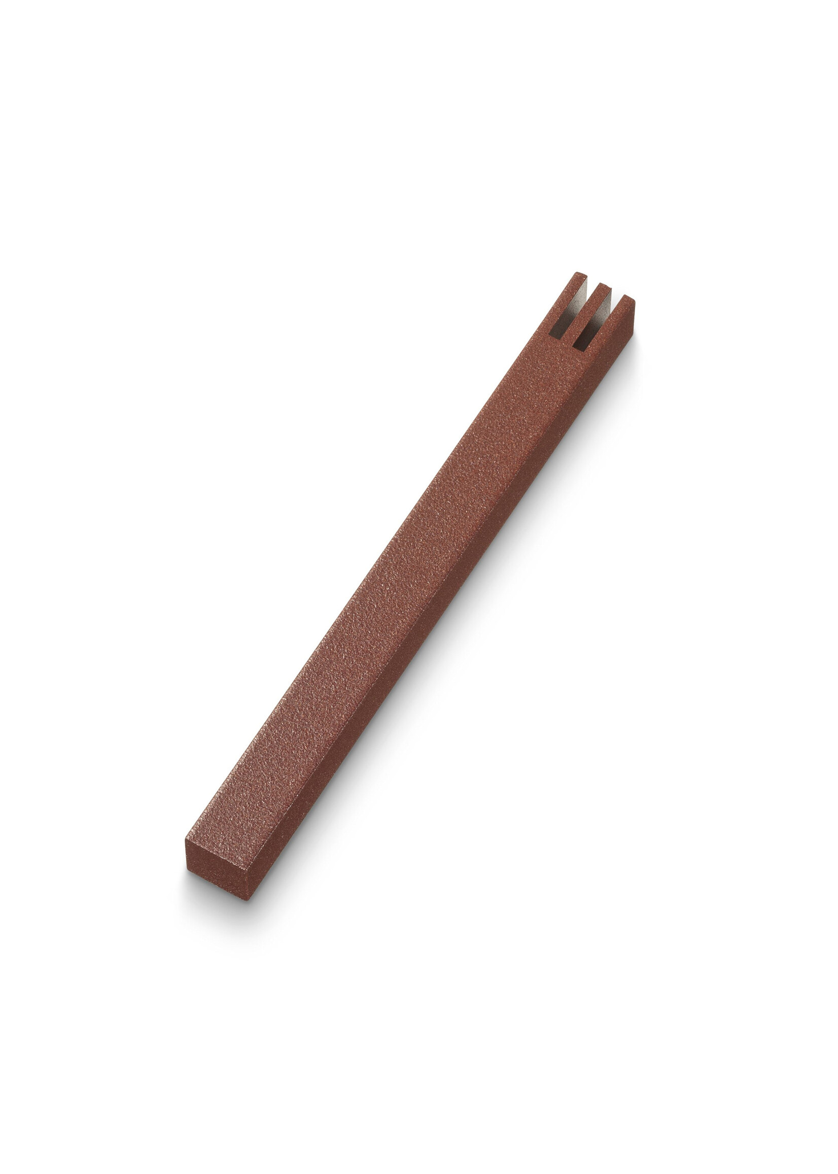 MEZUZAH RUST GEOMETRIC SHIN 10 CM