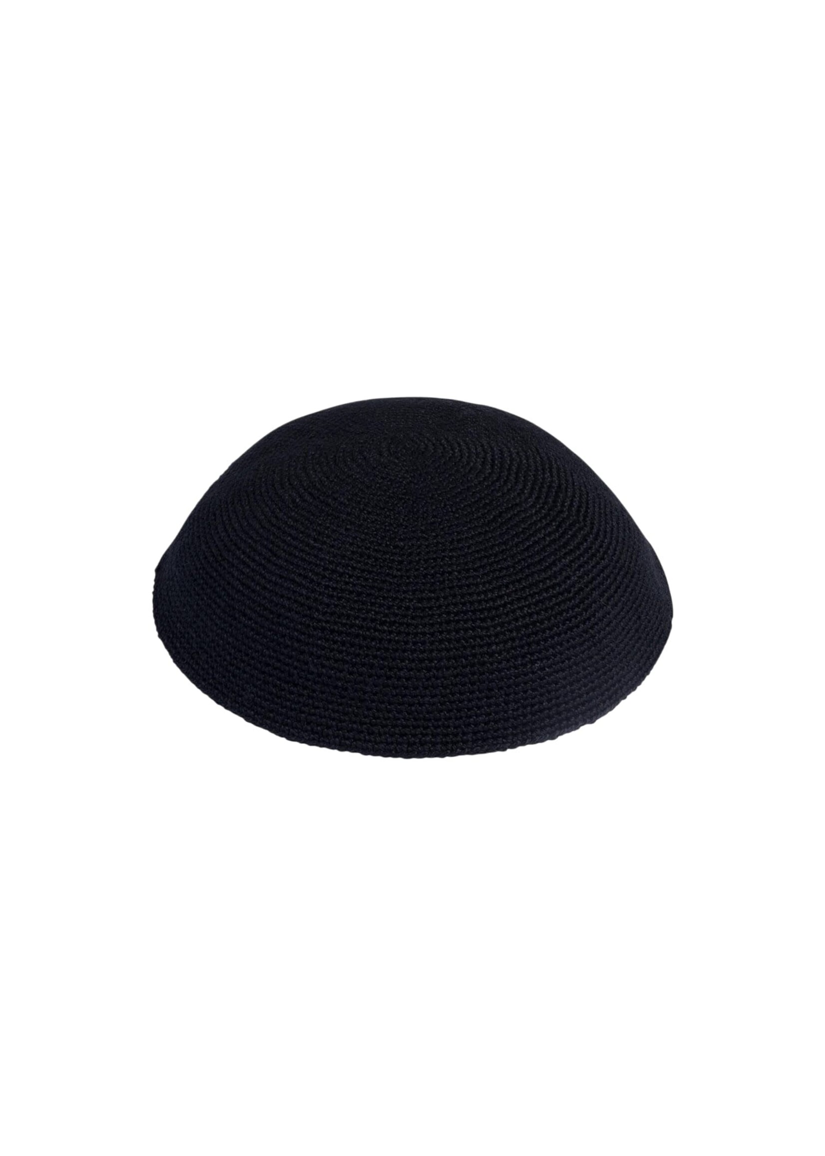 KIPPAH BLACK FLAT KNIT