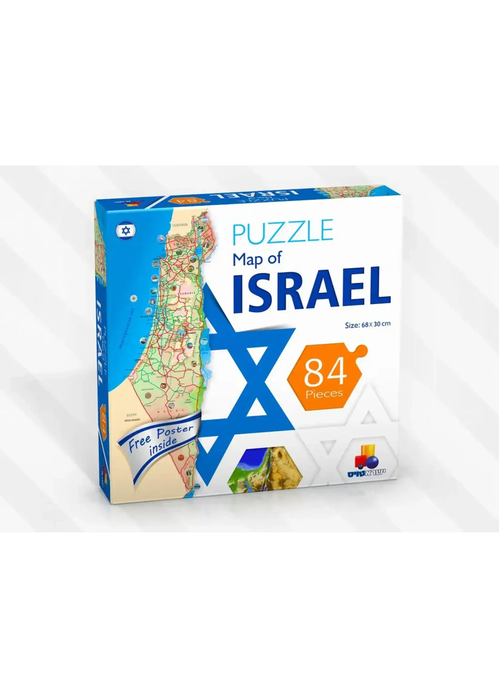 MAP OF ISRAEL PUZZLE 84PCS. ENGLISH