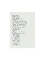 SIDDURE"M FAUX LEATHER HARDCOVER WHITE POCKET SIZE